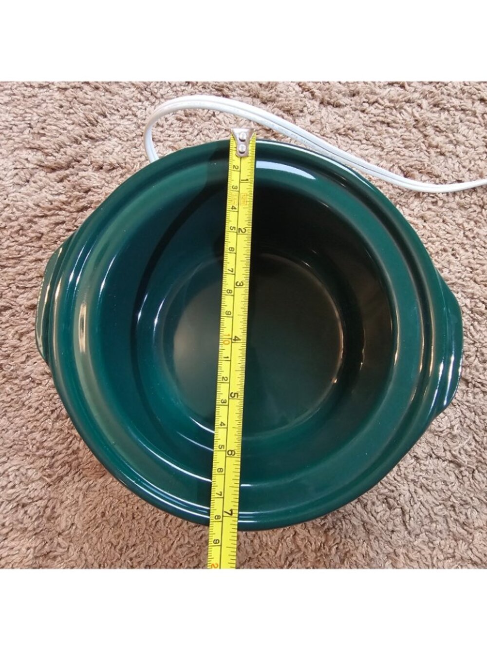 Vtg Rival Crock-Ette 1 Quart Slow Cooker 3205 Grapevine Green Stoneware w/ Box - Picture 10 of 12